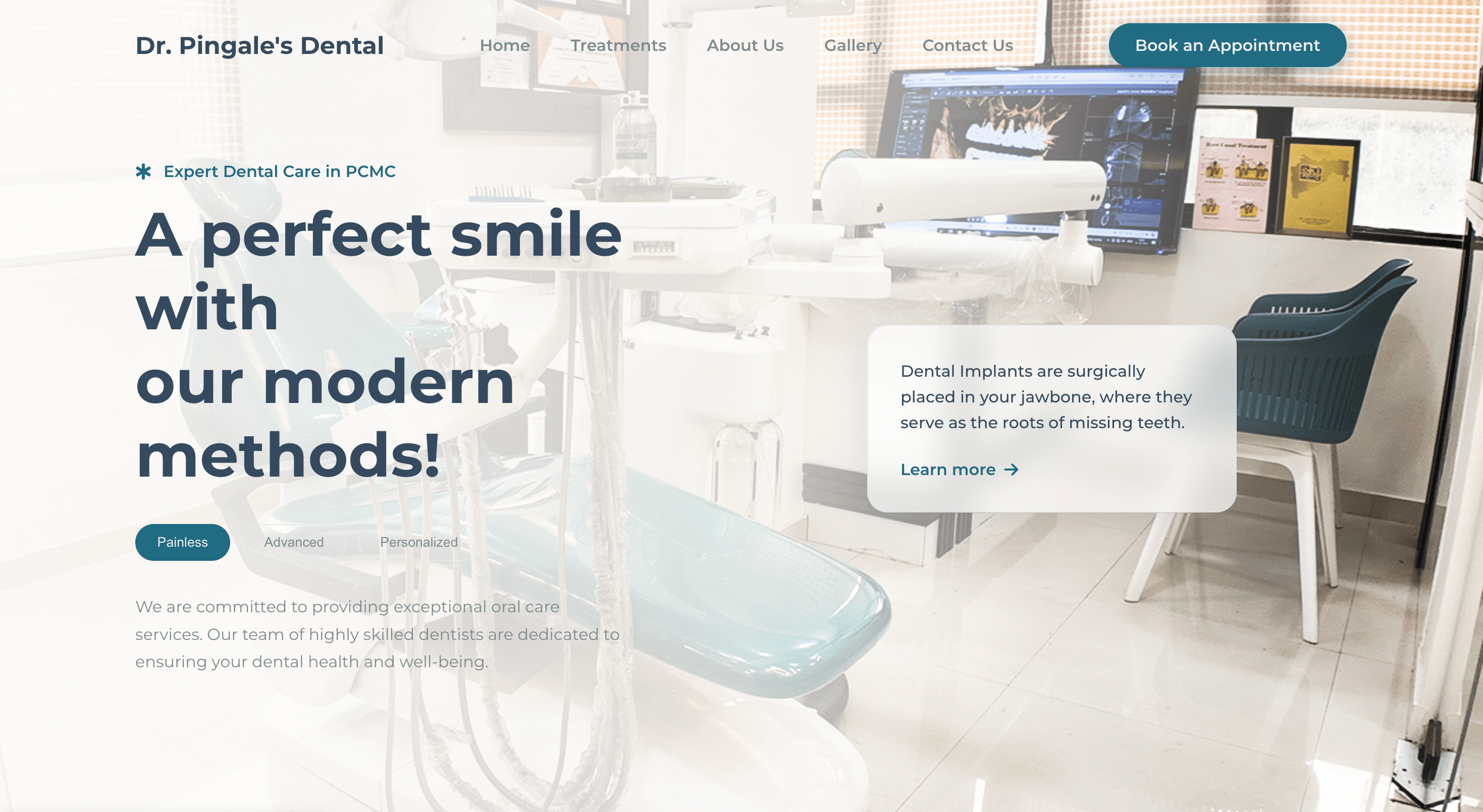 UI design for a creative agency